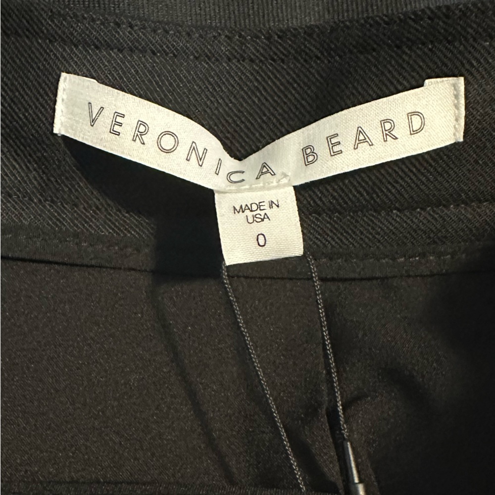 NWT Veronica Beard Black Morrison Sailor Flounce Mini Skirt Size 0 - Picture 6 of 11